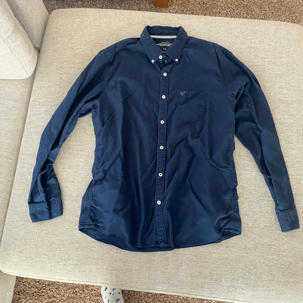 Men American Eagle Navy Shirt